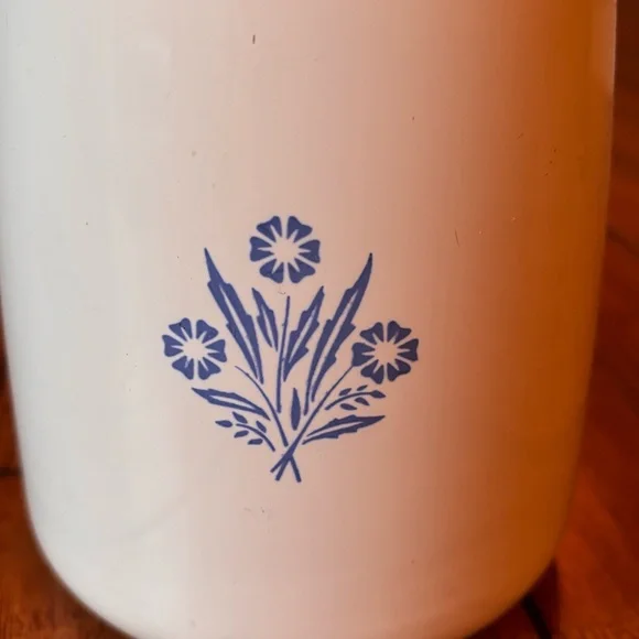 Vintage Corning Ware Blue Cornflower 6 Cup Porcelain Pot Carafe No Lid Replace - Picture 3 of 7